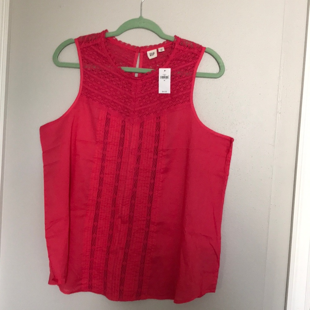 GAP Sleeveless, Bright Pink Top